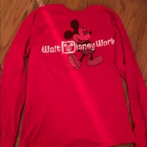 Retro Walt Disney World red long sleeve shirt